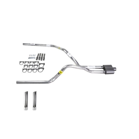 F150 05-06 dual exhaust 2.5 pipe 1 chamber muffler SW Tip