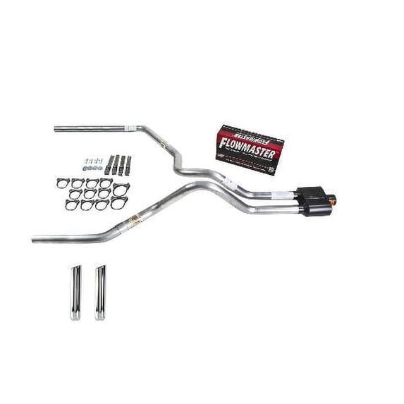 F150 07-13 dual exhaust 2.5 MA pipe Flowmaster Super 10 RC Tip