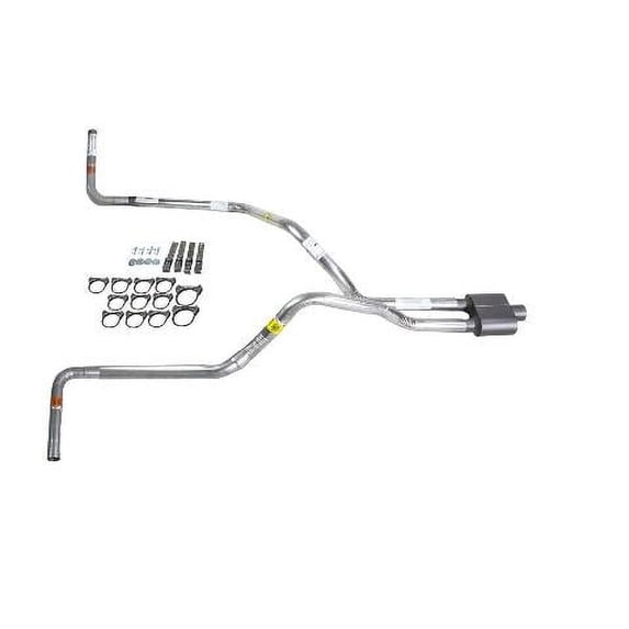 F150 07-13 dual exhaust 2.5 pipe 1 chamber muffler Side Exit