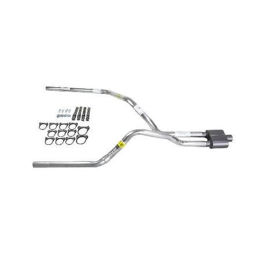 F150 07-13 dual exhaust 2.5 pipe 1 chamber muffler