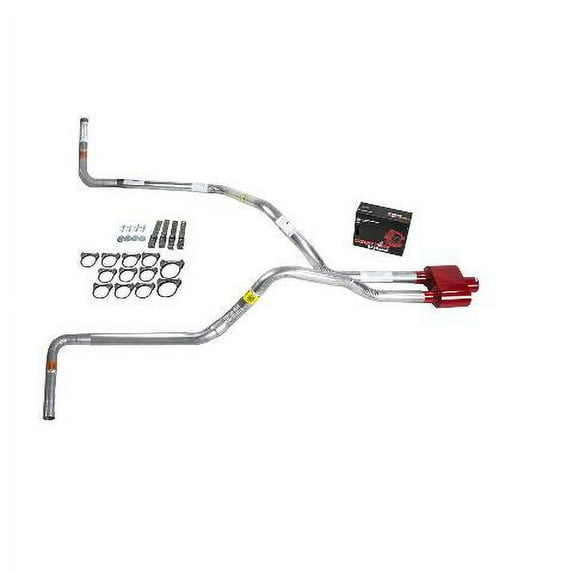 F150 87-94 dual exhaust 2.5 pipe Cherry Bomb Extreme Side Exit
