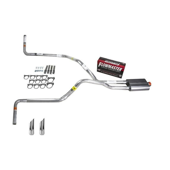 F150 87-94 dual exhaust 2.5 pipe Flowmaster 40 SW Tip Side Exit
