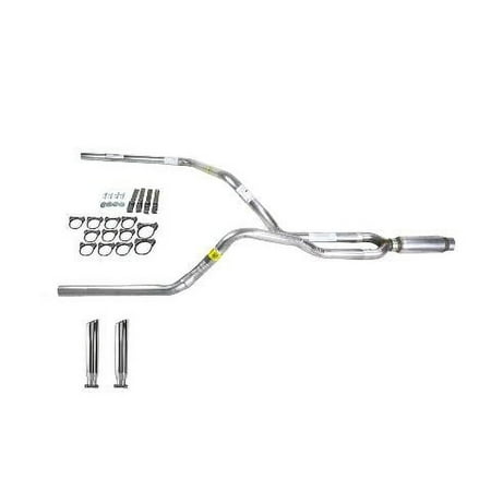 F150 95-97 dual exhaust 2.5 pipe Glass Pack muffler RC Tip
