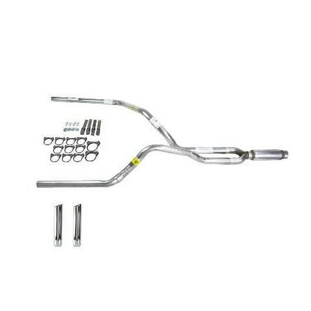 F150 95-97 dual exhaust 2.5 pipe Glass Pack muffler RW Tip
