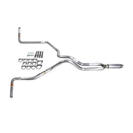F150 98-04 dual exhaust 2.5 MA pipe Glass Pack muffler Side Exit