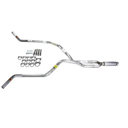 F150 98-04 dual exhaust 2.5 pipe Glass Pack muffler Corner exit