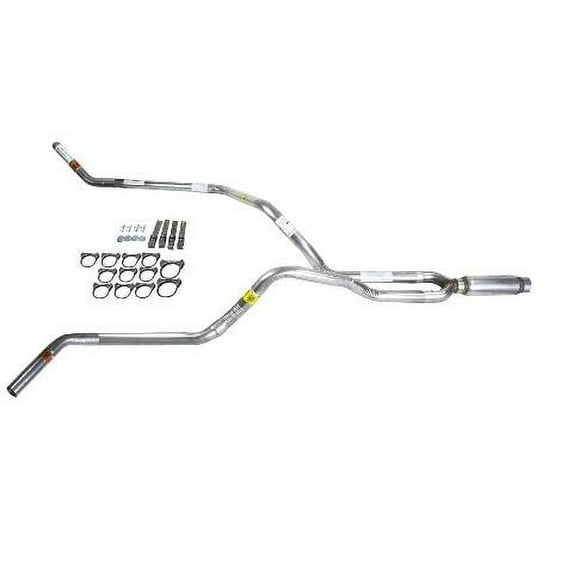 F150 98-04 dual exhaust 2.5 pipe Glass Pack muffler Corner exit