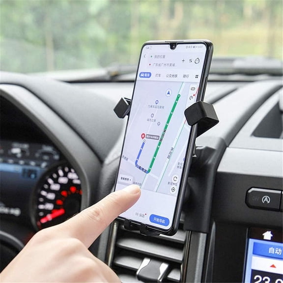 for F150 Accessories Car Phone Mount, Carbon Black Interior Hands Free Phone Holder, Gravity Air Vent Car Mount for Cell Phone Compatible with Ford F-150 F150 2015-2020