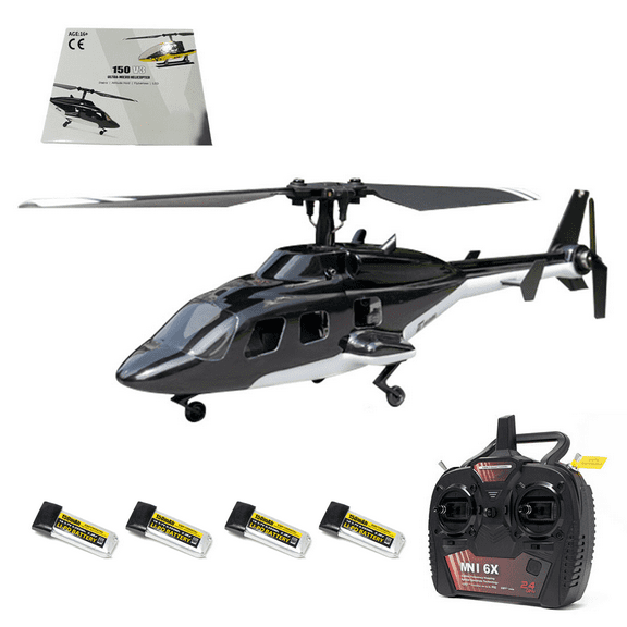 F150BL V3 Air-Wolf RC Helicopter for Adults, 2.4G 5CH 6-Axis Gyro AHSS Frequency Hopping Remote Control Helicopter with CC3D Flight Control & LED Lights - RTF