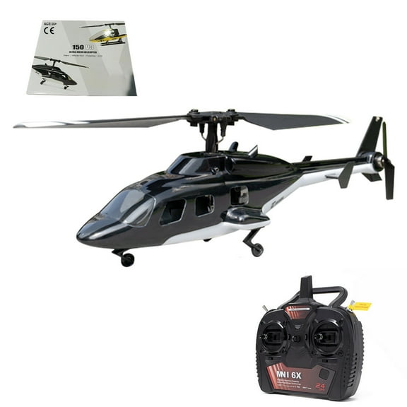 F150BL V3 RC Helicopter with LED Lights, 5CH Flying Wolf RC Helicopter with 6-Axis Gyro & Upgraded AHSS Remote Control - RTF