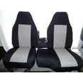 thumbnail image 1 of F159 1991-1997 Ford Ranger and Explorer High Back 60/40 Split Bench with Opening Console in Black and Gray Twill, 1 of 3