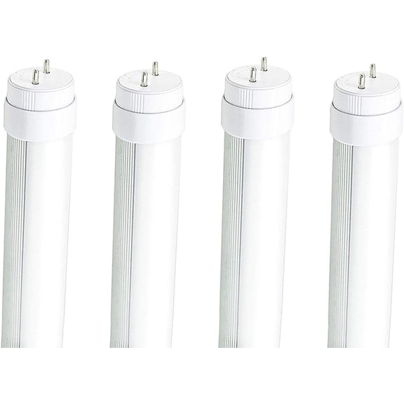 F15T8 LED Replacement Bulb with 180Rotatable Pins, 7W 840lm 5000K Daylight, 18LED Tube Light with Frosted Cover (100-277V 4Pack)