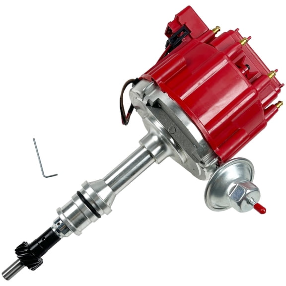 HEI Ignition Distributor with 65K High-Performance Coil Compatible with Ford Small Block SBF 260/289/302/5.0L V8 Engines, Replaces 1030213 PE330U JM6502R