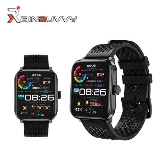 F19 GPS Sports Smartwatch 1.85-inch IPS HD Screen IP68 280mAh Health Tracker Sports Modes Bluetooth 5.3 Supports iOS and Android Phones