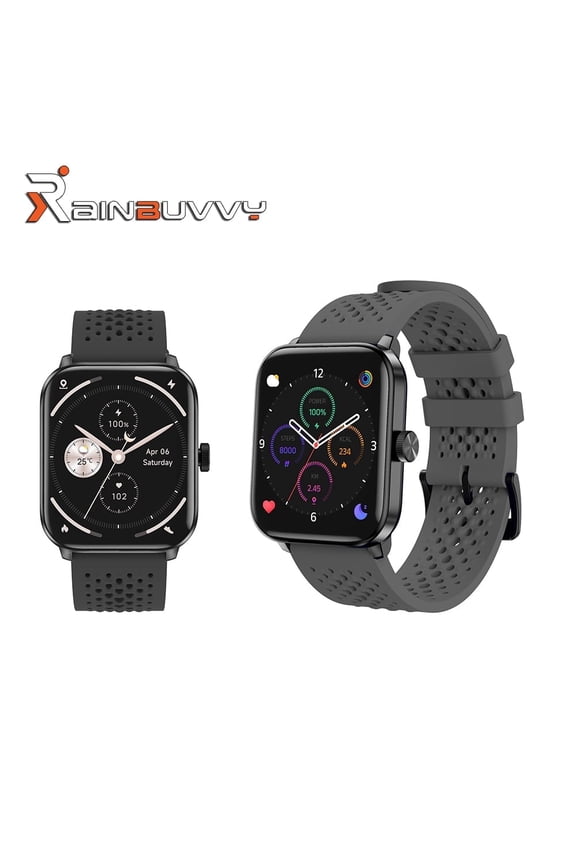 F19 GPS Sports Smartwatch 1.85-inch IPS HD Screen IP68 280mAh Health Tracker Sports Modes Bluetooth 5.3 Supports iOS and Android Phones