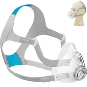 F20 Replacement CPAP Masks Accessories Set, Includes Headgear, Frame, Clips and Cushion(M)(No Elbow)