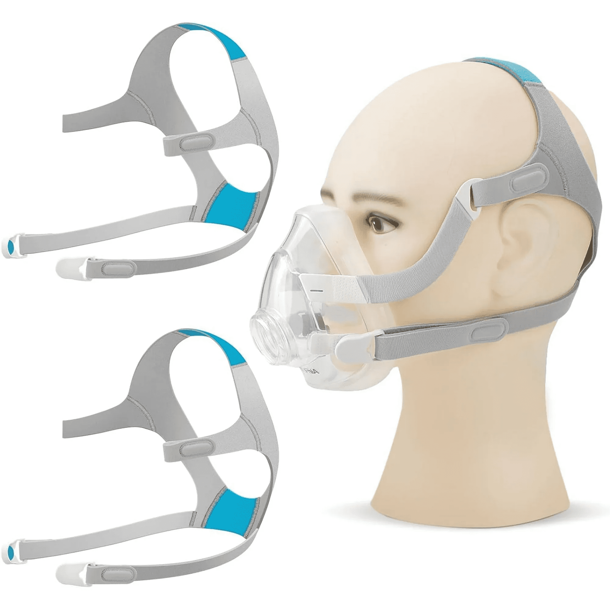 F20 Replacement Headgear with Clips for CPAP Masks, 2 Pack