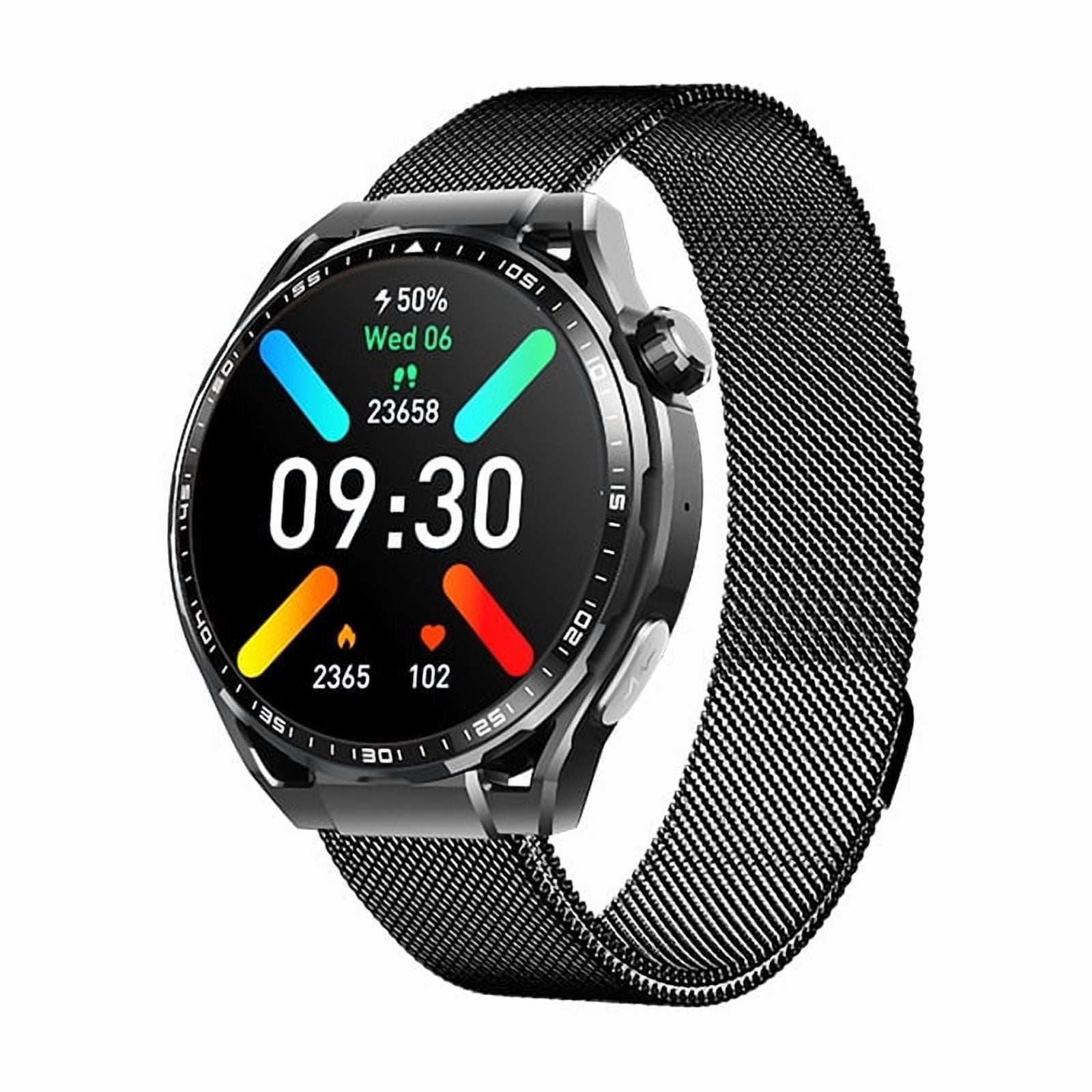 LAATIKUI smartwatch F200 waterproof IP67 suitable for both men's and women's sports mode, 1.55-inch fitness tracker, for answering/making calls/smart reminders