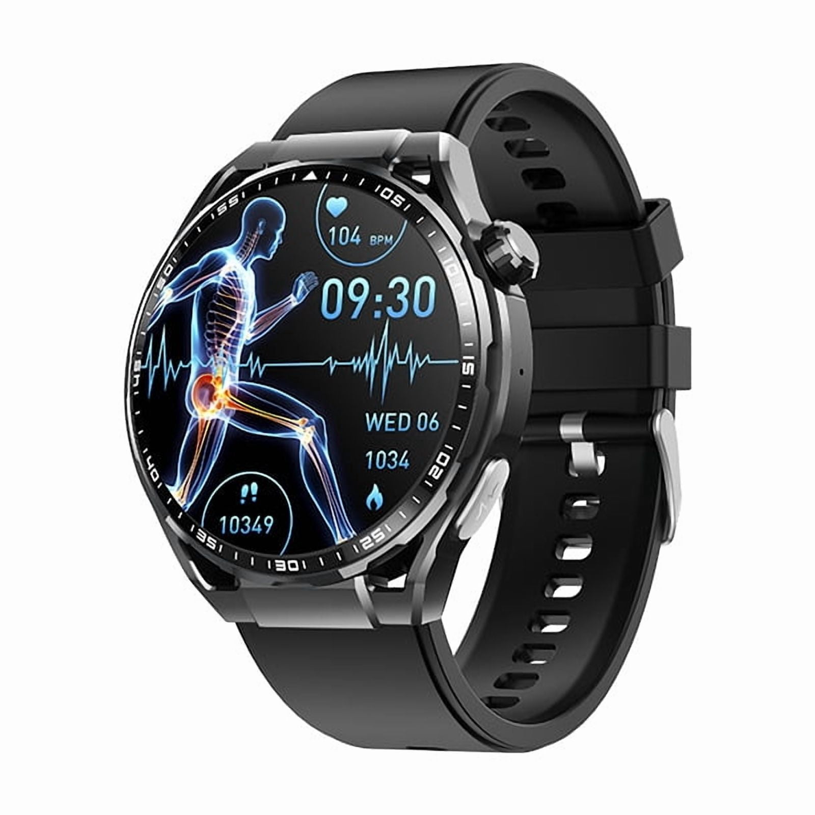 LAATIKUI smartwatch F200 waterproof IP67 suitable for both men's and women's sports mode, 1.55-inch fitness tracker, for answering/making calls/smart reminders