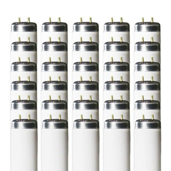 F20T12 20W 24 Inch T12 Fluorescent Light Bulb | 6500K Full Spectrum Medium Bi-Pin Base | 1075 Lumens 75 CRI 36000 Life Hours | Instant/Programmed Start | 30 Pack by GoodBulb