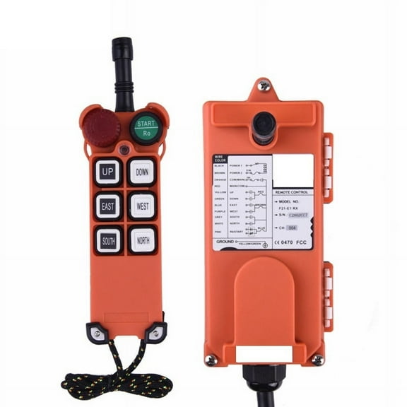 F21-E1 6 buttons 315 Industrial Wireless Radio Crane Remote Control switches Hoist overhead bridge Crane Lift Control ,Quick Response