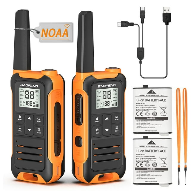 F22 Long Distance Walkie Talkies for Adults Long Range Rechargeable