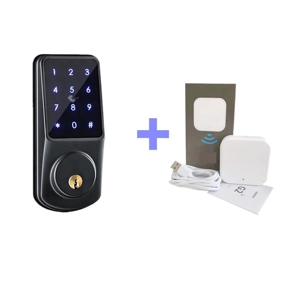 F23 Deadbolt Lock Smart Electronic Door Locks Remote Unlock Lock APP Smart IC Card For Home Security Smart Home ,Easy to Install