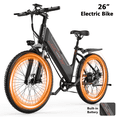 thumbnail image 1 of F26-750W Off-Road Electric Bike, 26" Tire 55 Miles Electric Bike ,48V 10.5 Internal Battery, Top Speed 20MPH, Professional 7 Speed ，Adult electric bicycle，UL2849,Ages 16+​​, 1 of 8