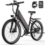 F26-1500W Off-Road Electric Bike, 26" Tire 55 Miles Electric Bike ,48V 10.5 Internal Battery (Removable), Top Speed 30MPH, Electric Mountain Bike Beach Bike, Professional 7 Speed ​​UL2849