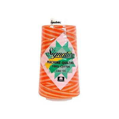 Signature 100%Cotton Quilt Thread 3000yd Var Orange