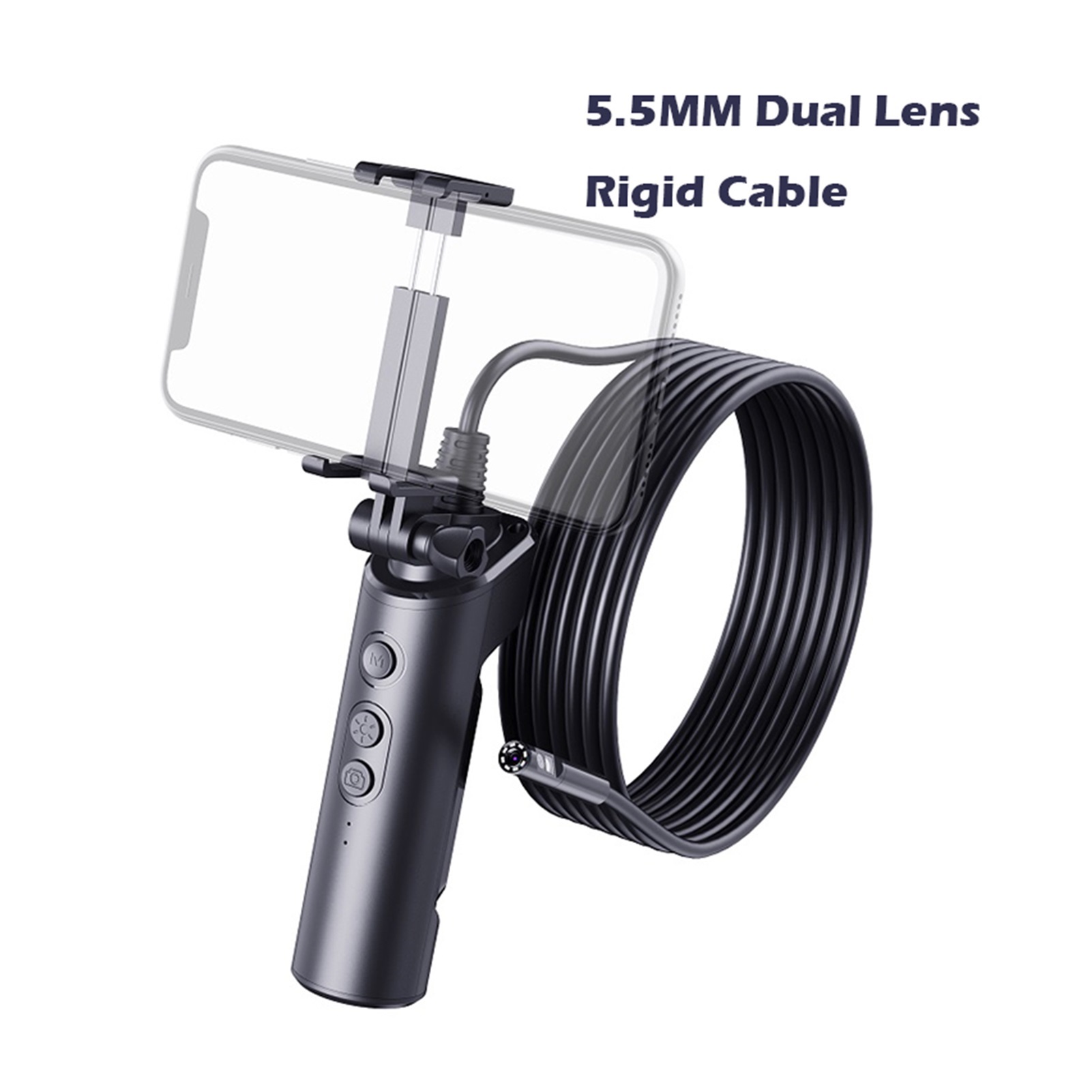 F280 WIFI Endoscope Camera 8MM 5.5MM Dual Lens Camera HD1080P Snake Tube Rigid Cable IP68Waterproof Borescope , User-Friendly Borescopes