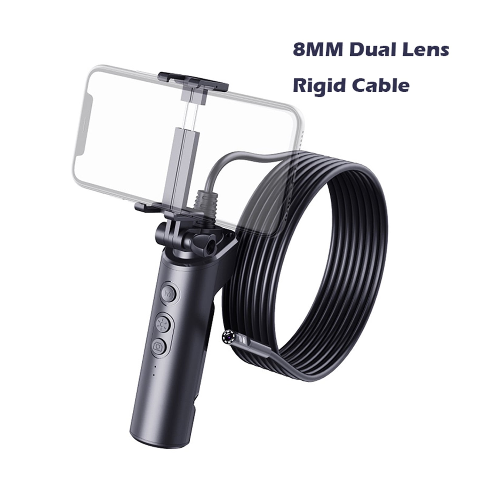 F280 WIFI Endoscope Camera 8MM 5.5MM Dual Lens Camera HD1080P Snake Tube Rigid Cable IP68Waterproof Borescope ,Various Applicable