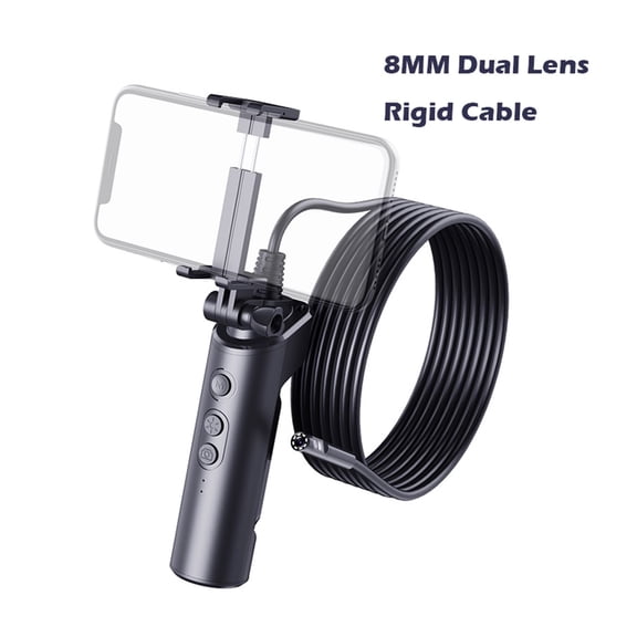 F280 WIFI Endoscope Camera 8MM 5.5MM Dual Lens Camera HD1080P Snake Tube Rigid Cable IP68Waterproof Borescope ,Various Applicable