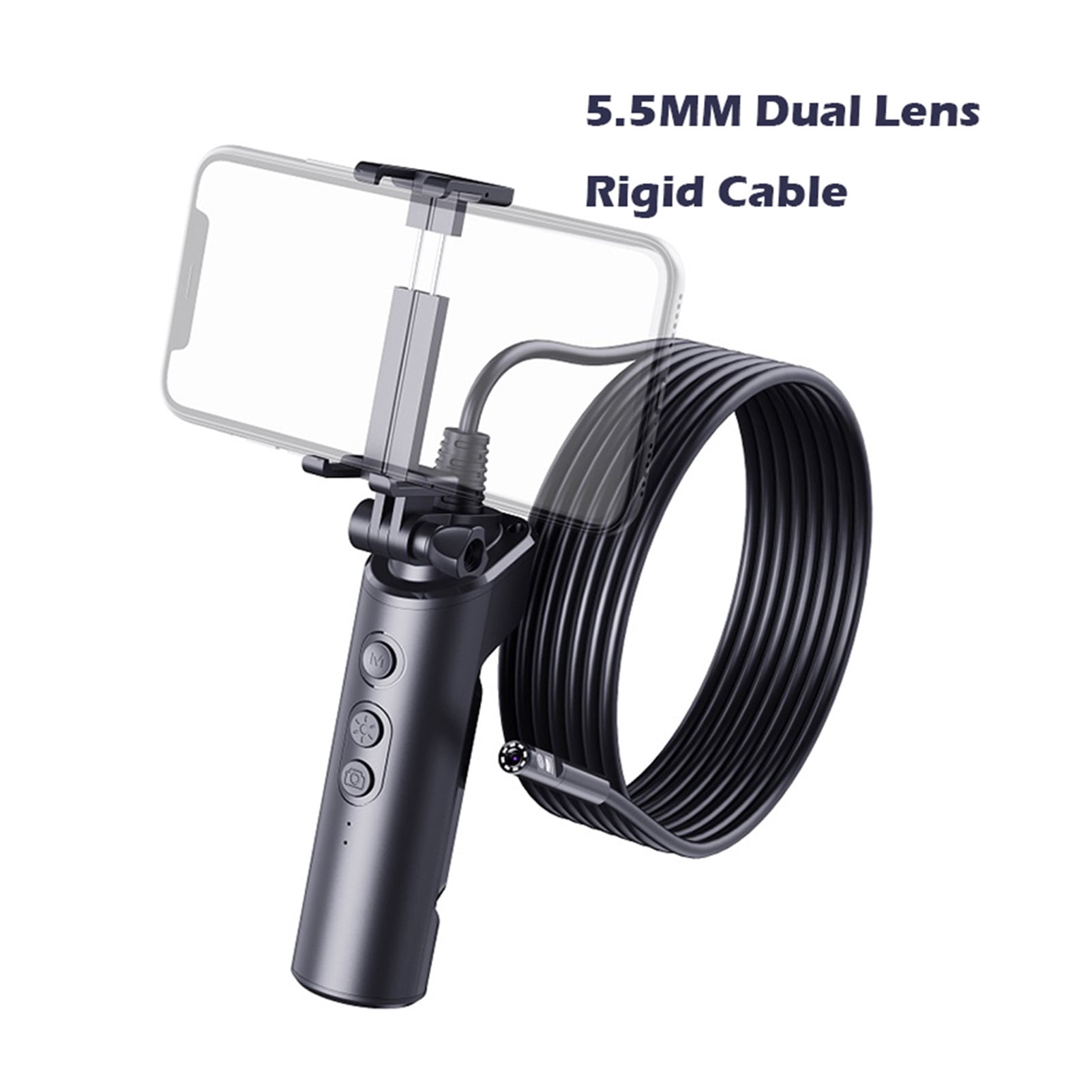 F280 WIFI Endoscope Camera 8MM 5.5MM Dual Lens Camera HD1080P Snake Tube Rigid Cable IP68Waterproof Borescope ,Various Applicable