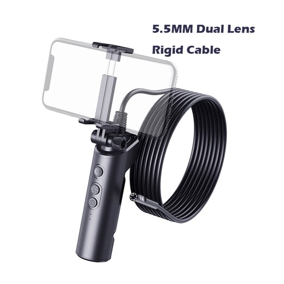F280 WIFI Endoscope Camera 8MM 5.5MM Dual Lens Camera HD1080P Snake Tube Rigid Cable IP68Waterproof Borescope ,Various Applicable