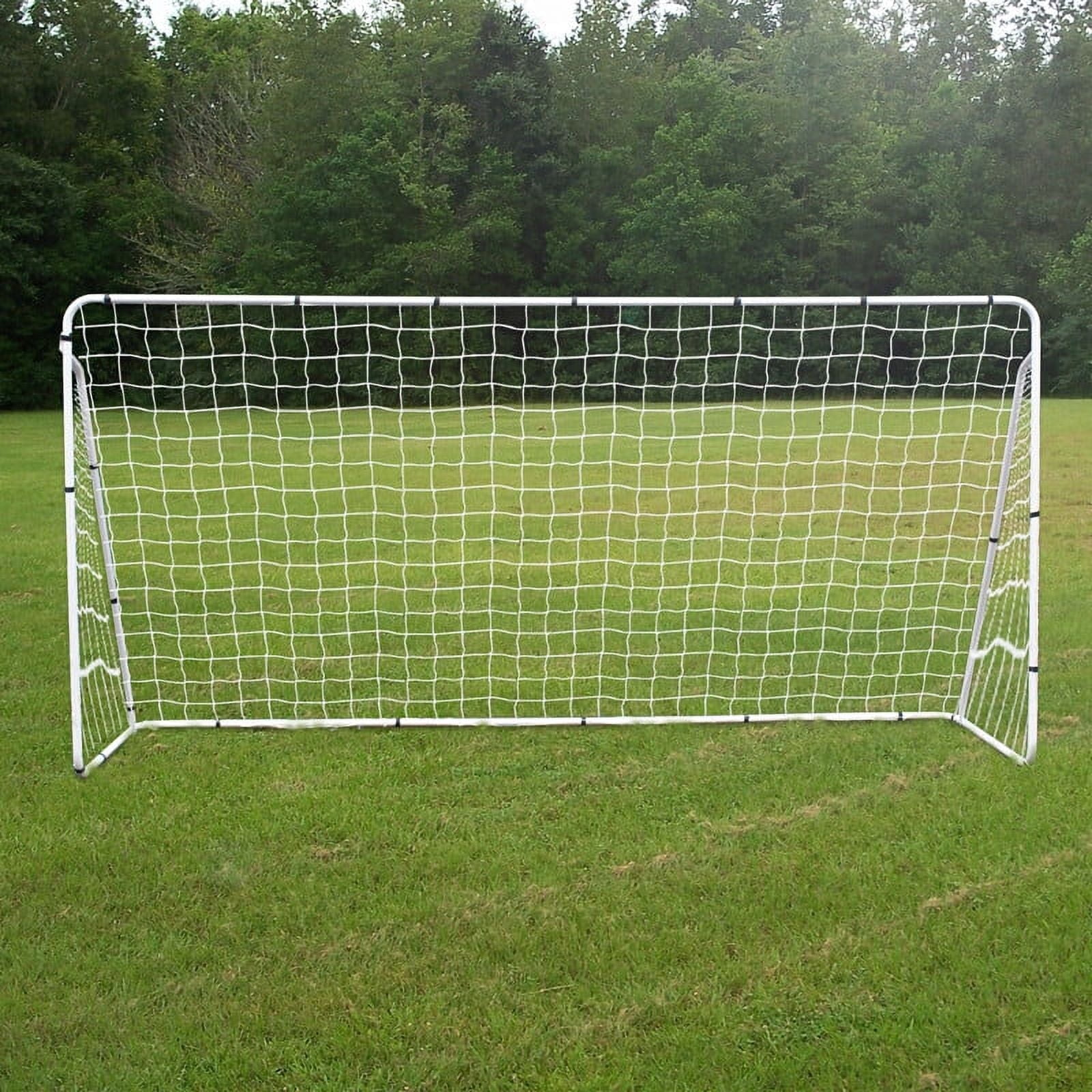 Segawe 12'x6' Portable Soccer Goal for Kids, Teens, and Adults - Steel with All-Weather Net Backyard Lawns Field Soccer Games