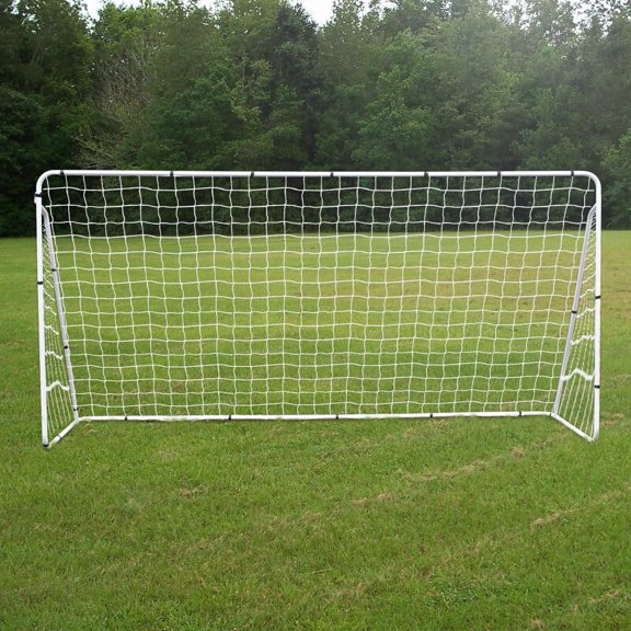 Segawe 12'x6' Portable Soccer Goal for Kids, Teens, and Adults - Steel with All-Weather Net Backyard Lawns Field Soccer Games