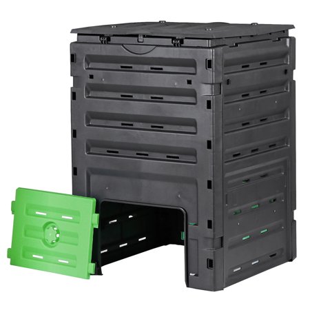 Segawe 120gal Compost Bin w/Air Vents & Lid - Fast Creation of Fertile Soil - BPA Free