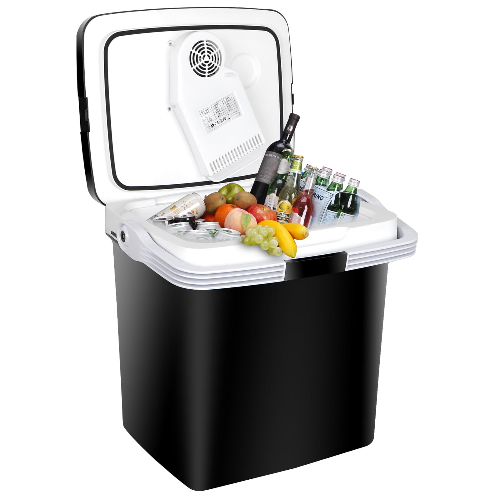 F2C 28Qt Mini Thermoelectric Cooler/Warmer Portable Electric Car Fridge Travel Road Trips Camping Top Door