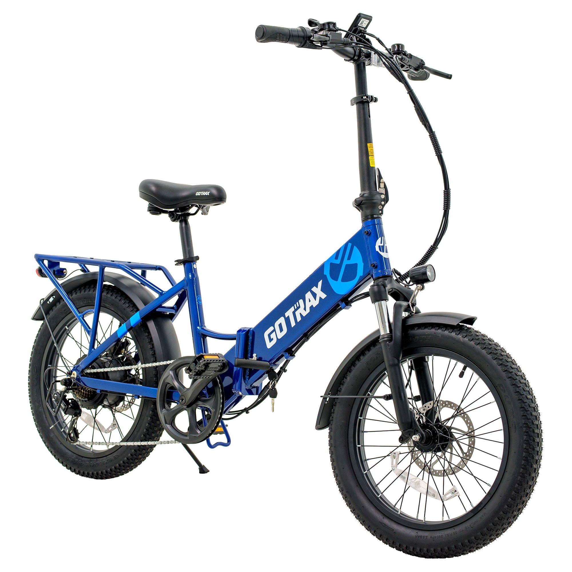GOTRAX F2V2 Foldable Bicycle for Adults - 500W Electric Bike with
