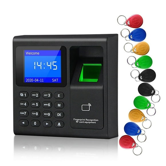 F30 Fingerprint Attendance Machine Keypad Access Control Electric Time Clock Recorder USB Data Manage with Keys ,Standalone Use