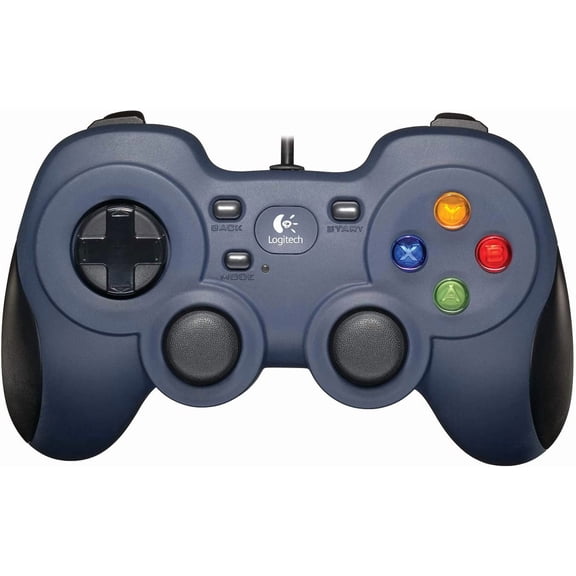 F310 Wired Gamepad Controller Console Like Layout 4 Switch D-Pad PC - Blue/Black