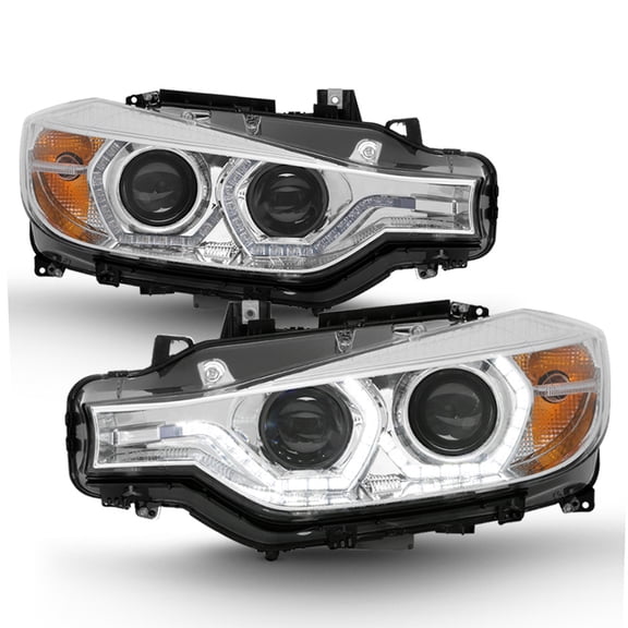 [F32 Style] 2012-2015 BMW F30 320i 328i 335i Sedan LED DRL Projector Headlights
