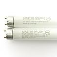 thumbnail image 1 of Master of Light 32W F32T8 Bright White Fluorescent Tubes, 2-Pack, 48-Inch, 5000K ,T8 G13, 1 of 4