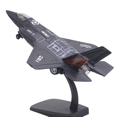 F35 Jet Aircraft Alloy Model Simulation 1:72 Fighter Attack Military Model Airplane Model Toys with Display Stand