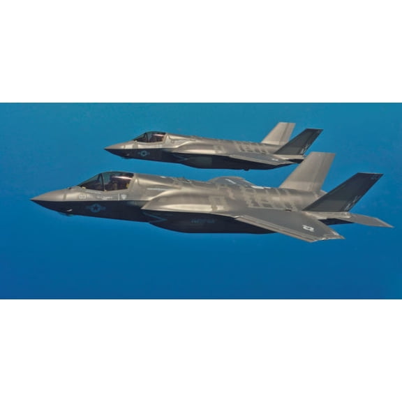 F35B Flying Military Aviation Poster 16in x 24in Medium Art Poster 16x24 Square Adults Best Posters