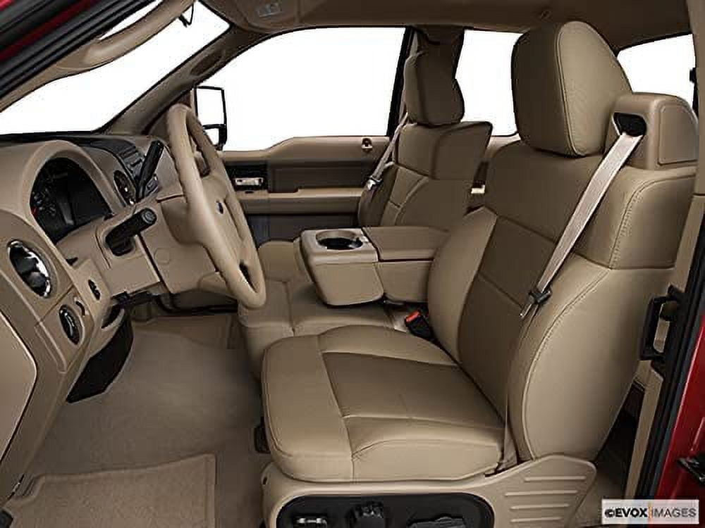 F369 2004-2008 Ford F150 XLT Super Cab Front 40/20/40 Split Seat With Adjustable Headrests and Opening Center Console in Tan Endura