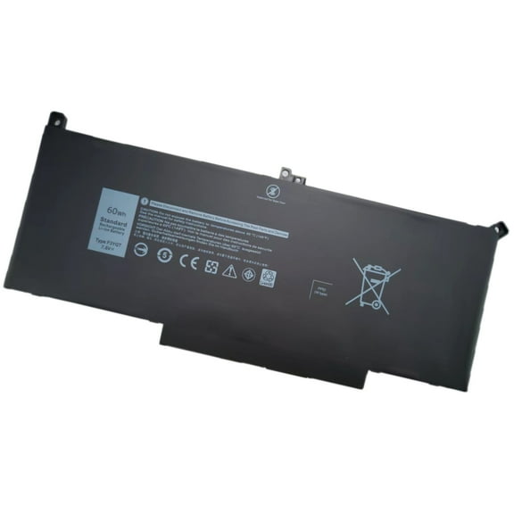 F3YGT Replacement Laptop Battery for Dell Latitude 12 13 14 7000 7280 7380 7480 7290 60Wh