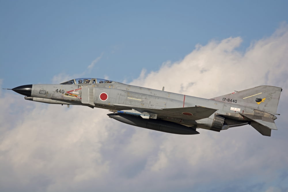 F4-E Phantom of the Japan Air Self-Defense Force Canvas Art - Phil WallickStocktrek Images (17 x 12)
