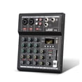 thumbnail image 1 of F4 Mixing Console Interface Bluetooth USB Record PC 48V Phantom Power Delay Repaeat Effect 4 Channels DJ Sound Mixer ,Easy to Operate, 1 of 7